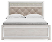 Altyra White Queen Panel Bed, Dresser and Chest - B2640B73