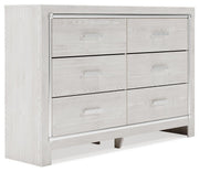 Altyra White Queen Panel Bed, Dresser and Chest - B2640B73