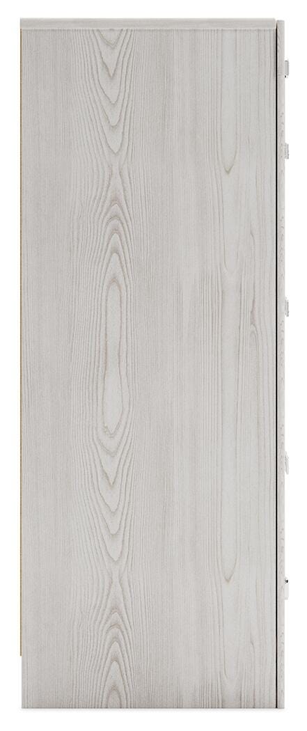 Altyra White Queen Panel Bed, Dresser and Chest - B2640B73