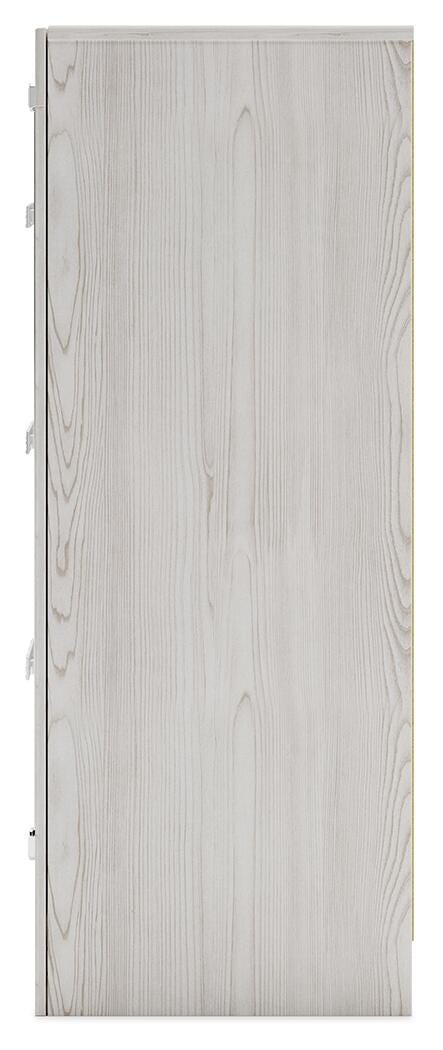 Altyra White Queen Panel Bed, Dresser and Chest - B2640B73