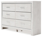 Altyra White Queen Panel Bed, Dresser and Chest - B2640B73