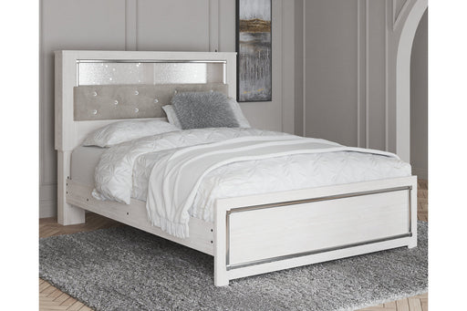 Altyra White Queen Panel Bookcase Bed - Gate FurnitureQueen Bed