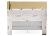 Altyra White Queen Panel Bookcase Bed - Gate FurnitureQueen Bed