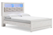 Altyra White Queen Panel Bookcase Bed - Gate FurnitureQueen Bed