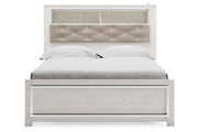 Altyra White Queen Panel Bookcase Bed - Gate FurnitureQueen Bed
