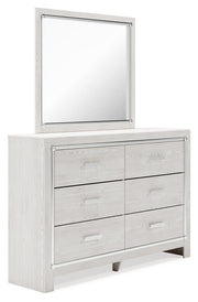 Altyra White Queen Panel Storage Bed, Dresser, Mirror and Chest - B2640B52