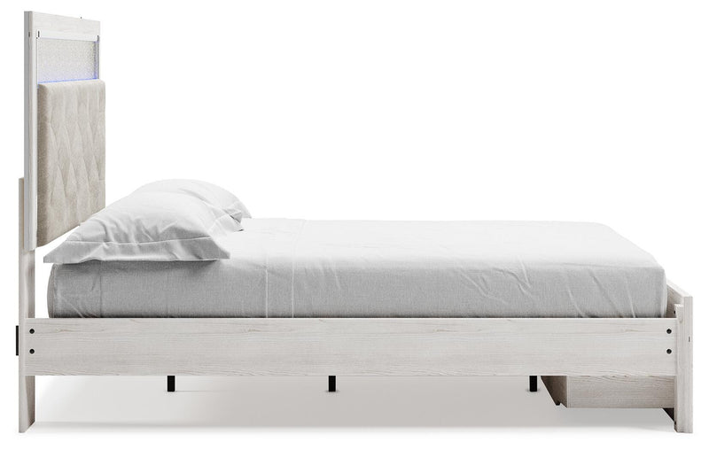 Altyra White Queen Panel Storage Bed, Dresser, Mirror and Chest - B2640B52