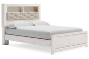 Altyra White Queen Platform Bookcase Bed - Gate FurnitureQueen Bed
