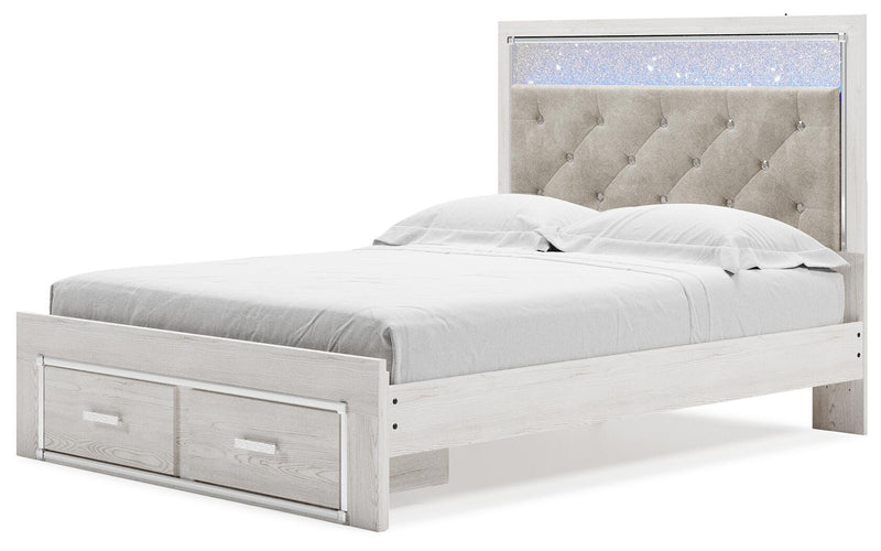 Altyra White Queen Storage Bed, Chest and 2 Nightstands - B2640B68