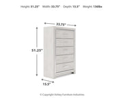 Altyra White Queen Storage Bed, Chest and 2 Nightstands - B2640B68