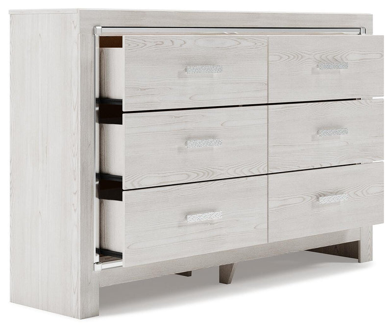 Altyra White Queen Storage Bed, Dresser and Chest - B2640B64