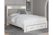 Altyra White Queen Upholstered Storage Bed - Gate FurnitureQueen Bed
