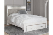 Altyra White Queen Upholstered Storage Platform Bed - Gate FurnitureQueen Bed