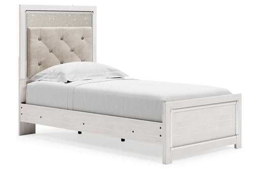 Altyra White Twin Panel Bed - Gate FurnitureTwin Bed