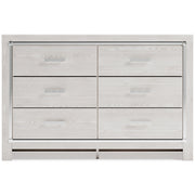 Altyra White Upholstered Bookcase LED Panel Bedroom Set - Gate FurnitureBedroom Set