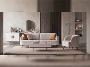 Alvin 4-pieces (2 Sofa & 2 Chair) Livingroom in Cream - 200-ELI-ALV-P8-02-3311