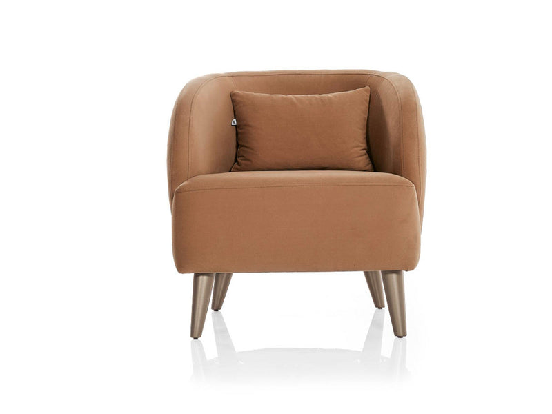 Alvin 4-pieces (2 Sofa & 2 Chair) Livingroom in Cream - Brown - 200-ELI-ALV-P8-02-T-885-3311