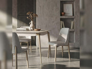 Alvin Diningroom (Consol With Mirror & Dining Table & 6 Dining Chair) - 200-ELI-ALV-DT-6-SET
