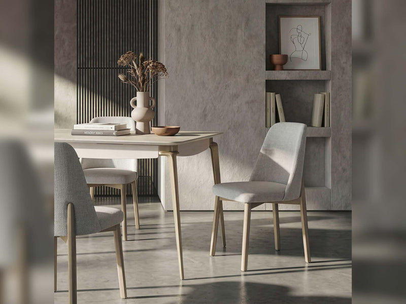Alvin Diningroom (Consol With Mirror & Dining Table & 6 Dining Chair) - 200-ELI-ALV-DT-6-SET
