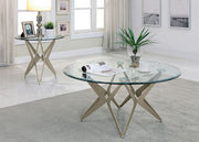 Alvise Champagne End Table - CM4377E-TABLE