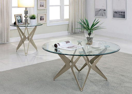 Alvise Champagne End Table - CM4377E-TABLE