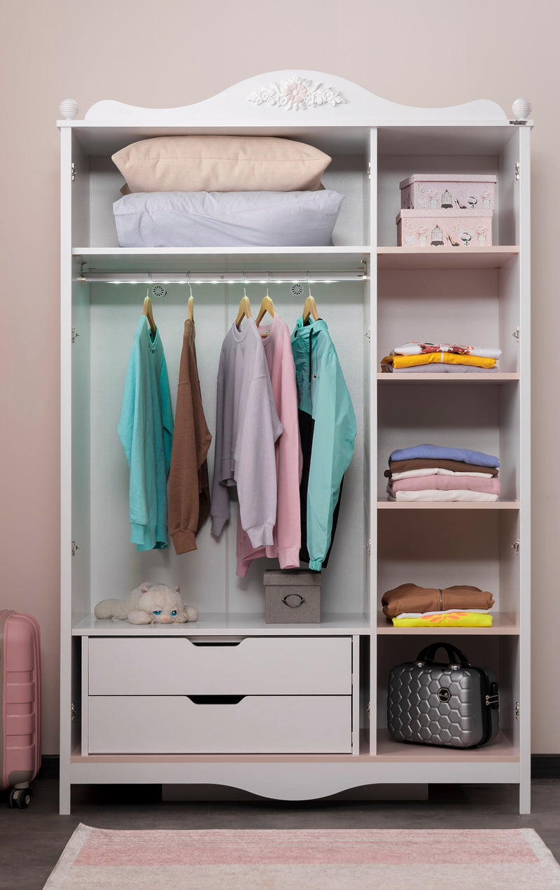 Alya 3 Door Wardrobe - 145-ALY-WRD-3