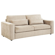 Amador 3-piece Chenille Upholstered Track Arm Sofa Set Camel - 511231-S3