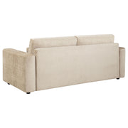 Amador 3-piece Chenille Upholstered Track Arm Sofa Set Camel - 511231-S3