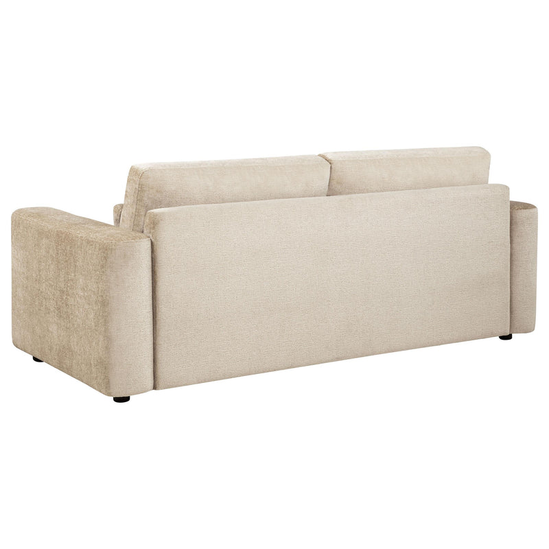 Amador 3-piece Chenille Upholstered Track Arm Sofa Set Camel - 511231-S3