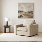 Amador Chenille Upholstered Track Arm Accent Chair Camel - 511233