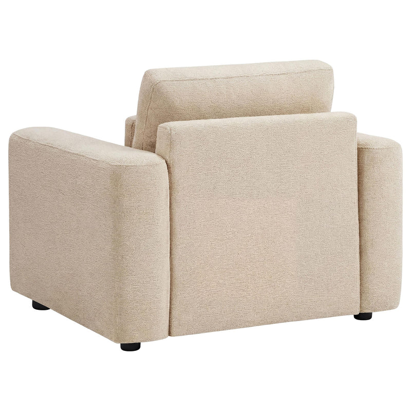 Amador Chenille Upholstered Track Arm Accent Chair Camel - 511233