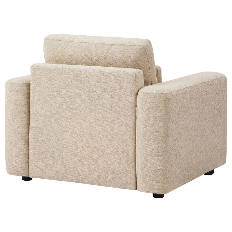 Amador Chenille Upholstered Track Arm Accent Chair Camel - 511233