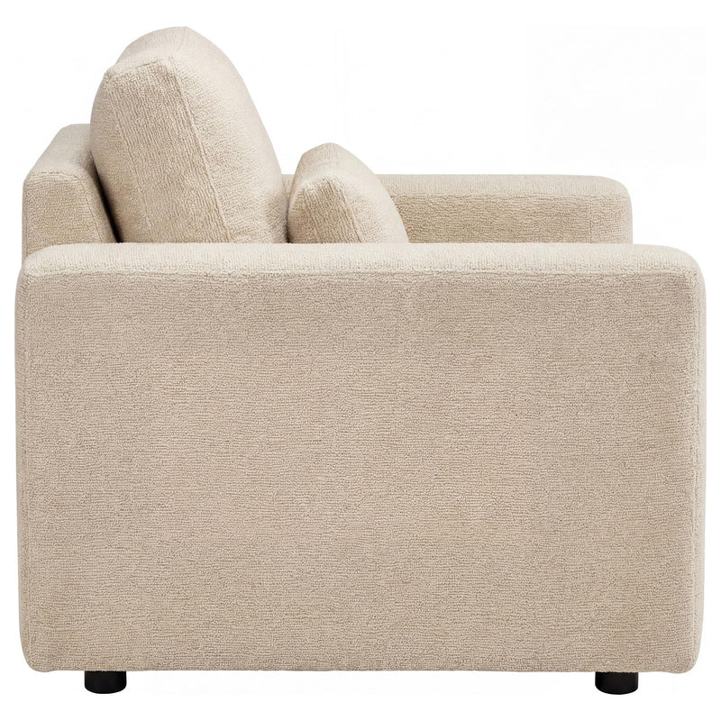 Amador Chenille Upholstered Track Arm Accent Chair Camel - 511233