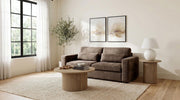 Amador Chenille Upholstered Track Arm Sofa Chocolate - 511234