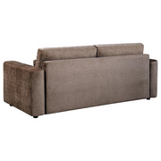 Amador Chenille Upholstered Track Arm Sofa Chocolate - 511234