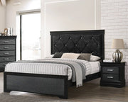 Amalia Black Full Panel Bed - Gate FurnitureFull Bed
