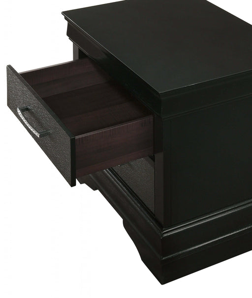 Amalia Black Nightstand - Gate FurnitureNightstand