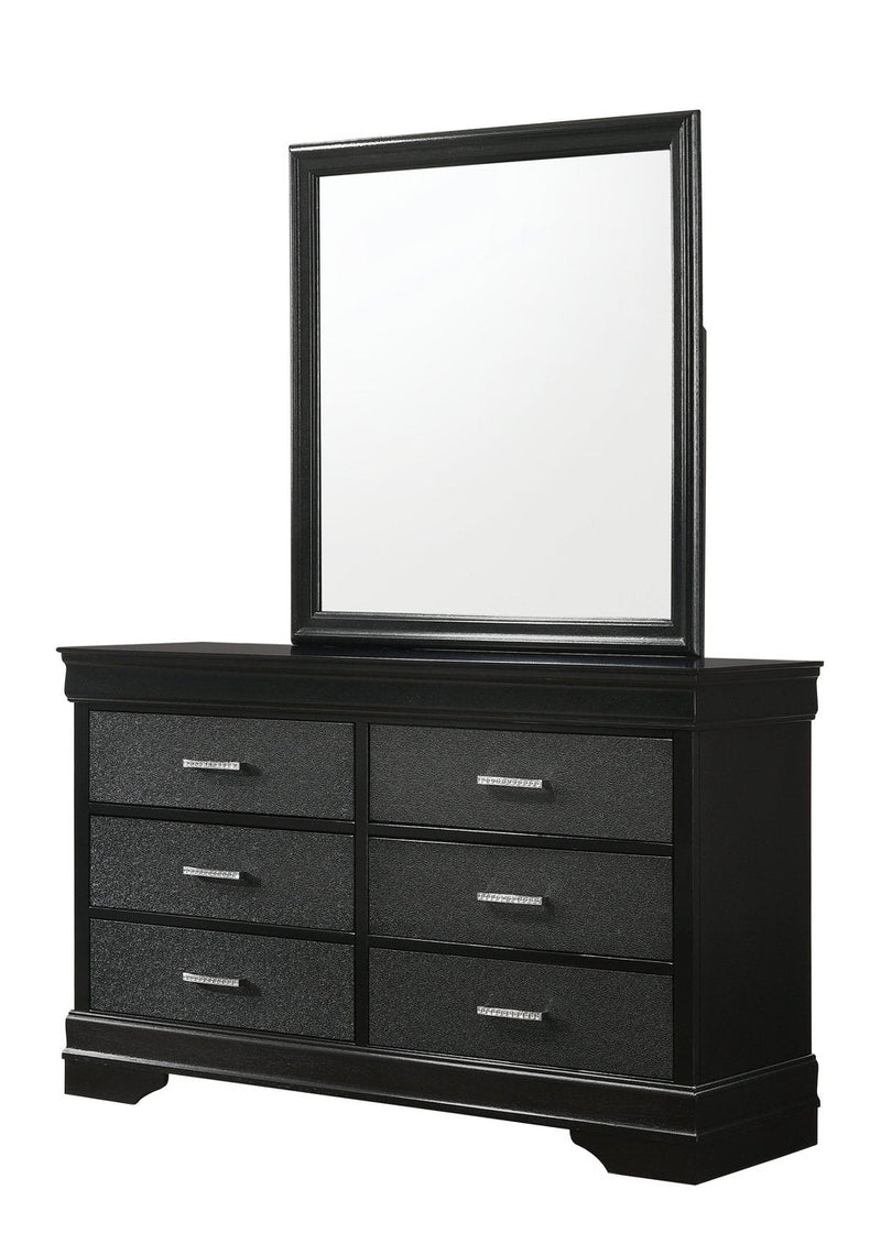 Amalia Black Panel Youth Bedroom Set - Gate FurnitureYouth Bedroom Set