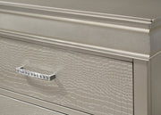 Amalia Champagne Silver Panel Youth Bedroom Set - Gate FurnitureYouth Bedroom Set