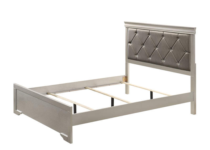 Amalia Champagne Silver Panel Youth Bedroom Set - Gate FurnitureYouth Bedroom Set