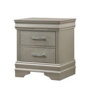 Amalia Gold Nightstand - Gate FurnitureNightstand