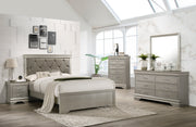 Amalia Silver Upholstered Panel Bedroom Set - Gate FurnitureBedroom Set