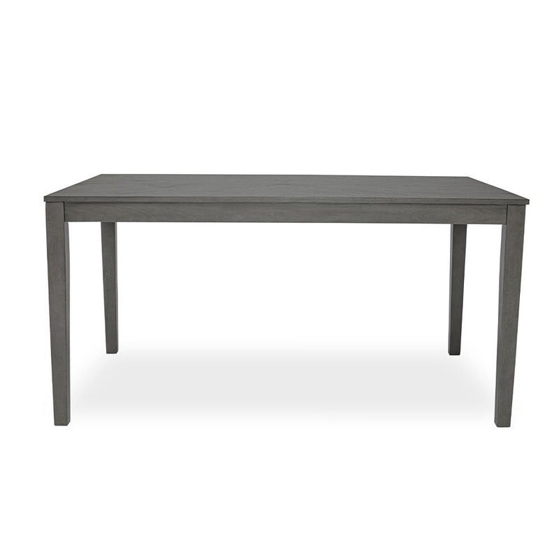 Amara - 6PC Gray Dining Set. Dining Table, 4 Chairs & Bench 6PC/CTN - D332-6PC-Set