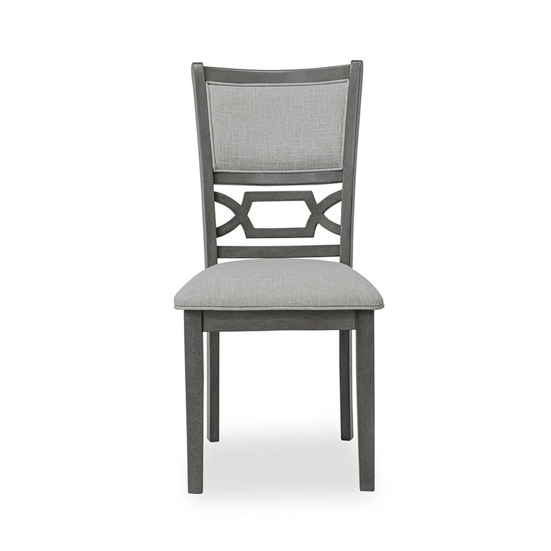 Amara - 6PC Gray Dining Set. Dining Table, 4 Chairs & Bench 6PC/CTN - D332-6PC-Set