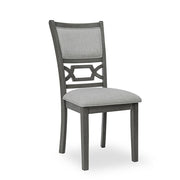 Amara - 6PC Gray Dining Set. Dining Table, 4 Chairs & Bench 6PC/CTN - D332-6PC-Set
