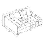 Amara Upholstered LAF Loveseat - 551914LAF