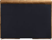 Amara Velvet Upholstered Queen Bed in Saddle - AmaraSaddle-Q