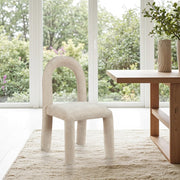 Amari Chenille Fabric Upholstered Dining Chair in Beige, Set of 2 - 11061Beige-C