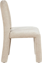 Amari Chenille Fabric Upholstered Dining Chair in Beige, Set of 2 - 11061Beige-C
