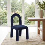 Amari Chenille Fabric Upholstered Dining Chair in Blue, Set of 2 - 11061Navy-C